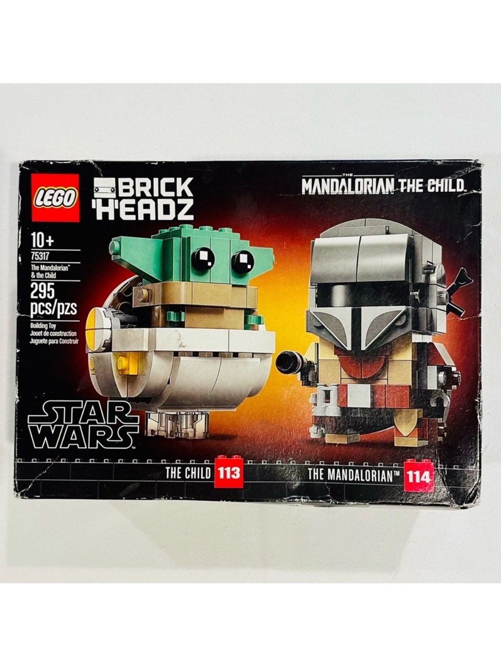New LEGO 75317 BrickHeadz Star Wars The Mandalorian & The Child Grogu Baby Yoda